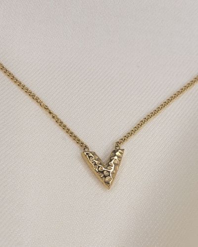 V Initial Necklace