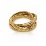 Éloise Gildara gold cuff bracelet for women, Gold oval cuff bracelet, AMOHABOLD Gildara bracelet, Anti tarnish gold bracelet, Stainless steel cuff bracelet, Waterproof gold bracelet for women, Office wear bracelet, Minimal gold cuff jewellery, Lightweight oval bracelet, Everyday gold bracelet India