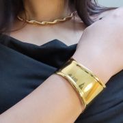 Skin-safe anti-tarnish statement Nova Bracelets