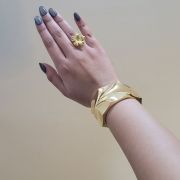 Hypoallergenic 18K gold-plated anti-tarnish Starlit Cuff Bracelets