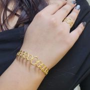 Hypoallergenic 18K gold-plated anti-tarnish Astra Cuff Bracelets