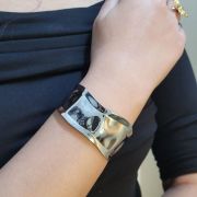 Hypoallergenic 18K gold-plated anti-tarnish Radiant Cuff Bracelets