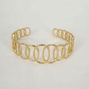 Skin-safe anti-tarnish statement Astra Cuff Bracelets