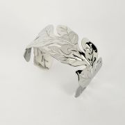 Skin-safe anti-tarnish statement Leaf Cuff Bracelets