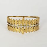 Skin-safe anti-tarnish statement amara cuff bracelets