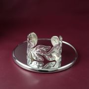 Skin-safe anti-tarnish statement Leaf Cuff Bracelets