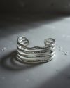 Silver Luxe Wave Cuff Bracelets