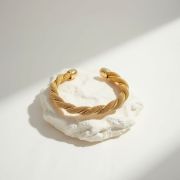 Skin-safe anti-tarnish statement Solis Cuff Bracelets