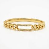 Hypoallergenic 18K gold-plated anti-tarnish Starlit Cuff Bracelets