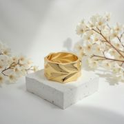 Hypoallergenic 18K gold-plated anti-tarnish Starlit Cuff Bracelets