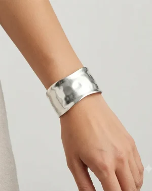 Radiant Silver Cuff Bracelet