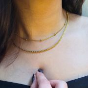 Anti-tarnish hypoallergenic gold-plated Starlit Necklace