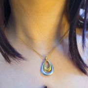 Anti-tarnish hypoallergenic gold-plated Twilight Tides Necklace