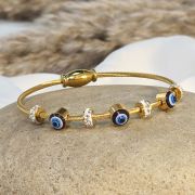 fashion jewellery, anti tarnish bracelet, fashion bracelet, waterproof bracelet, 18k gold plated bracelets, hypoallergic bracelet, evil eye bracelet, amoha bracelet, stainless steel jewellery, sleek bracelet, classy bracelet