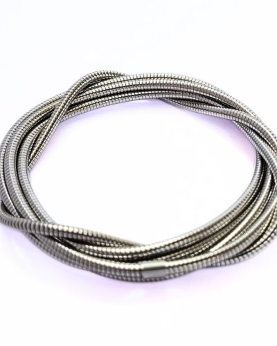 Sleek Twisted Silver Bracelet