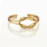 infinity knot bracelet for women, Gold infinity knot bracelet, Infinity bracelet for women India, AMOHABOLD knot bracelet, Gold plated knot bracelet, Anti tarnish gold bracelet, Minimal gold bracelet for women, Office wear bracelet, Elegant knot bracelet, Everyday gold jewellery