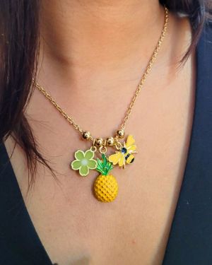 Pineapple Charm Necklace