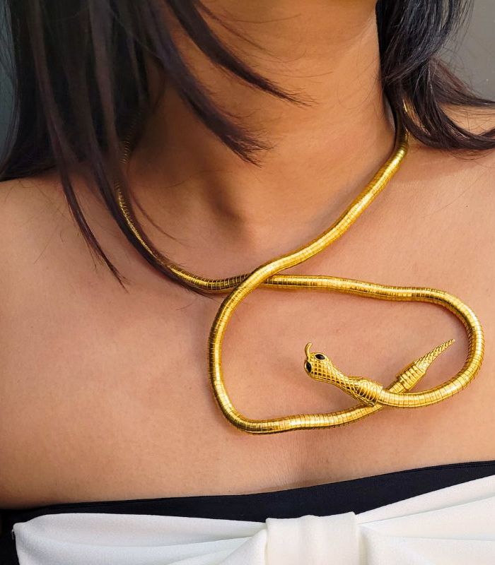 Snake Neckpiece and Bracelet