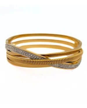 Crisscross Crystal Bracelet