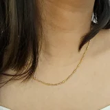 fashion necklaces, anti tarnish necklaces, waterproof necklaces, stainless steel jewellery, gold plated necklace, hypoallergenic necklace, daily wear necklace, statement jewellery, imitation jewellery online, minimalist jewellery