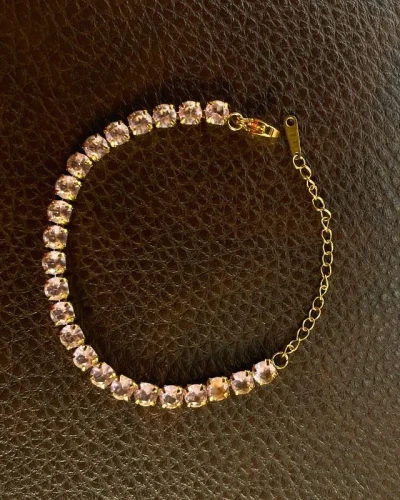 Aura Pink Tennis Bracelet
