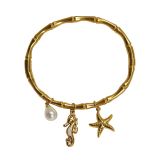 fashion bracelet, anti tarnish bracelet, waterproof bracelet, stainless steel jewellery, imitation bracelet, gold plated bracelet, daily wear bracelet, minimalist bracelet, statement jewellery, officewear jewellery