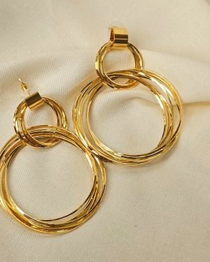 Big Gold Hoops Earings