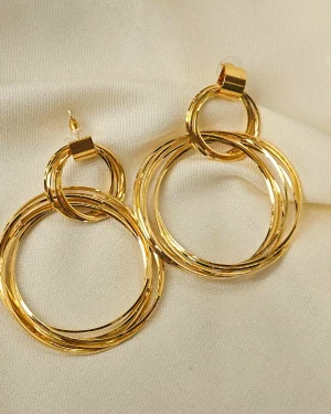 Big Gold Hoops Earings