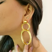 fashion earrings, anti tarnish earrings, waterproof earrings, stainless steel earrings, gold plated earrings, hypoallergenic earrings, imitation earrings, bold earrings, minimalist earrings, trendy earrings, statement jewellery