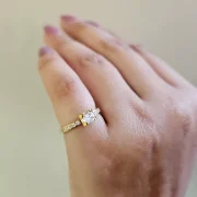 fashion rings, gold plated rings, anti tarnish rings, waterproof rings, stainless steel rings, imitation rings, daily wear jewellery, hypoallergenic jewellery, minimalist rings, statement rings, designer imitation jewellery