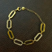 fashion bracelet, anti tarnish bracelet, waterproof bracelet, stainless steel jewellery, imitation bracelet, gold plated bracelet, daily wear bracelet, minimalist bracelet, statement jewellery, officewear jewellery