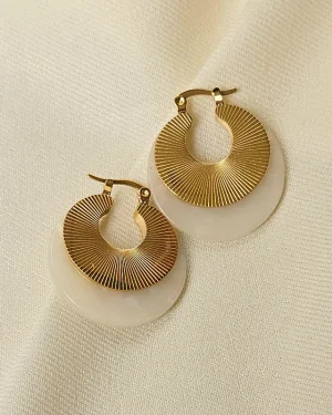Gold Enamel Stud