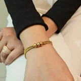 fashion bracelet, anti tarnish bracelet, waterproof bracelet, stainless steel jewellery, imitation bracelet, gold plated bracelet, daily wear bracelet, minimalist bracelet, statement jewellery, officewear jewellery