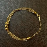 fashion bracelet, anti tarnish bracelet, waterproof bracelet, stainless steel jewellery, imitation bracelet, gold plated bracelet, daily wear bracelet, minimalist bracelet, statement jewellery, officewear jewellery