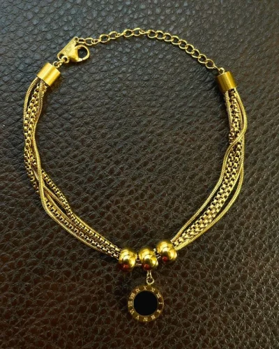 Layered Chained Dial Bracelet