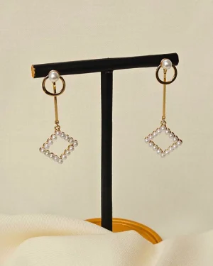 Pearl Prism Drop Earrings