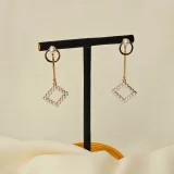 fashion earrings, anti tarnish earrings, waterproof earrings, stainless steel earrings, gold plated earrings, hypoallergenic earrings, imitation earrings, bold earrings, minimalist earrings, trendy earrings, statement jewellery