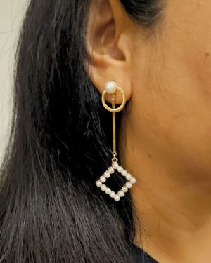 Pearl Prism Drop Earrings