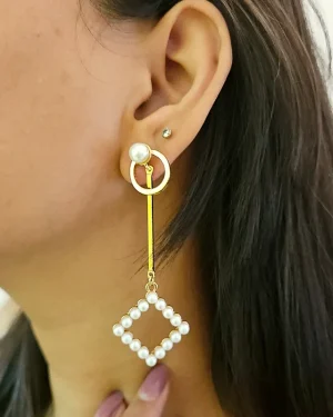 Pearl Prism Drop Earrings