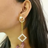 fashion earrings, anti tarnish earrings, waterproof earrings, stainless steel earrings, gold plated earrings, hypoallergenic earrings, imitation earrings, bold earrings, minimalist earrings, trendy earrings, statement jewellery