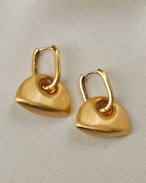 Puffy Huggie Hoop Earrings