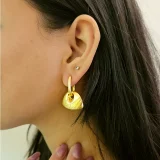 fashion earrings, anti tarnish earrings, waterproof earrings, stainless steel earrings, gold plated earrings, hypoallergenic earrings, imitation earrings, bold earrings, minimalist earrings, trendy earrings, statement jewellery