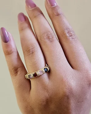 Rainbow Sapphire Ring