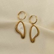 fashion earrings, anti tarnish earrings, waterproof earrings, stainless steel earrings, gold plated earrings, hypoallergenic earrings, imitation earrings, bold earrings, minimalist earrings, trendy earrings, statement jewellery