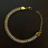 fashion bracelet, anti tarnish bracelet, waterproof bracelet, stainless steel jewellery, imitation bracelet, gold plated bracelet, daily wear bracelet, minimalist bracelet, statement jewellery, officewear jewellery