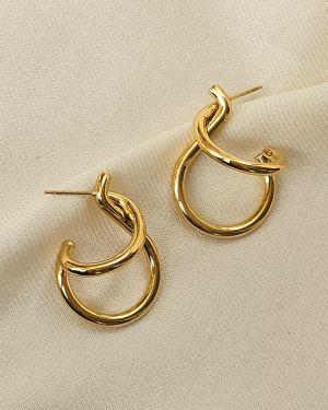 Tangled Gold Statement Hoops