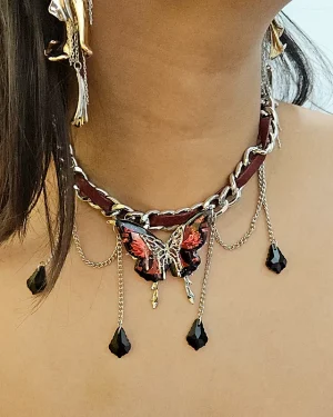 The Crimson Monarch Necklace