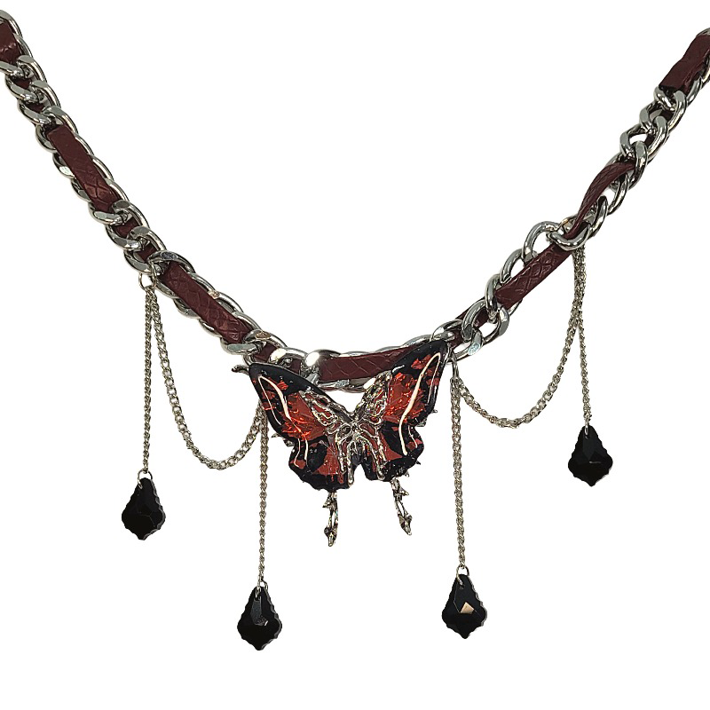 The Crimson Monarch Necklace