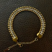 fashion bracelet, anti tarnish bracelet, waterproof bracelet, stainless steel jewellery, imitation bracelet, gold plated bracelet, daily wear bracelet, minimalist bracelet, statement jewellery, officewear jewellery