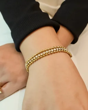 Triple Layer Tennis Bracelet